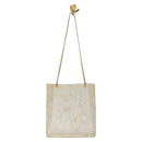 CHANEL Shoulder Bag Vinyl Beige CC Auth bs24548-2