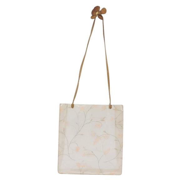 CHANEL Umhängetasche Vinyl Beige CC Auth bs24548