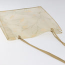 CHANEL Shoulder Bag Vinyl Beige CC Auth bs24548-6