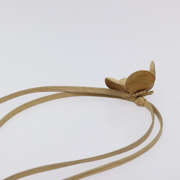 CHANEL Shoulder Bag Vinyl Beige CC Auth bs24548