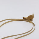 CHANEL Shoulder Bag Vinyl Beige CC Auth bs24548-8