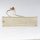 CHANEL Shoulder Bag Vinyl Beige CC Auth bs24548-5