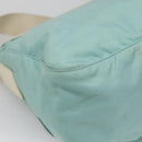 PRADA Shoulder Bag Nylon Light Blue Silver Auth bs24552-17