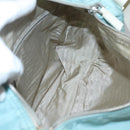 PRADA Shoulder Bag Nylon Light Blue Silver Auth bs24552-21