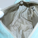 PRADA Shoulder Bag Nylon Light Blue Silver Auth bs24552-22