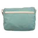 PRADA Shoulder Bag Nylon Light Blue Silver Auth bs24552-2