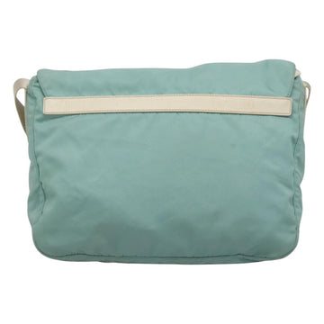 PRADA Shoulder Bag Nylon Light Blue Silver Auth bs24552 - 0