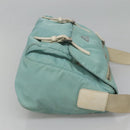 PRADA Shoulder Bag Nylon Light Blue Silver Auth bs24552-3