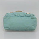 PRADA Shoulder Bag Nylon Light Blue Silver Auth bs24552-5