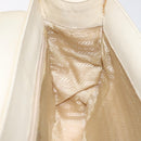 PRADA Hand Bag Nylon Leather White Silver Auth bs24555-20