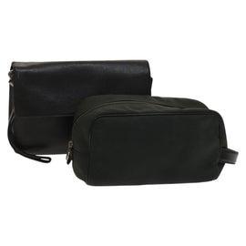 LOUIS VUITTON Taiga Clutch Bag 2 Set Epicea Ardoise LV Auth bs24559