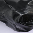 Salvatore Ferragamo Shoulder Bag Enamel Black Gold Auth bs24560-16