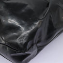 Salvatore Ferragamo Shoulder Bag Enamel Black Gold Auth bs24560-17