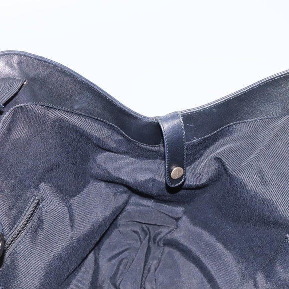 Salvatore Ferragamo Shoulder Bag Enamel Black Gold Auth bs24560