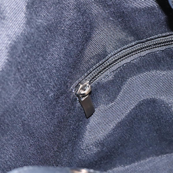 Salvatore Ferragamo Shoulder Bag Enamel Black Gold Auth bs24560