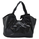 Salvatore Ferragamo Shoulder Bag Enamel Black Gold Auth bs24560-2