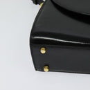 BALLY Shoulder Bag Leather Black Gold Auth bs24565-9