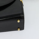 BALLY Shoulder Bag Leather Black Gold Auth bs24565-14