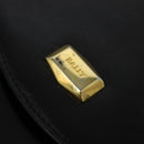BALLY Shoulder Bag Leather Black Gold Auth bs24565-10