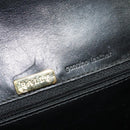 BALLY Shoulder Bag Leather Black Gold Auth bs24565-17