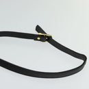 BALLY Shoulder Bag Leather Black Gold Auth bs24565-8