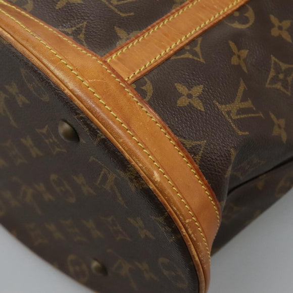 LOUIS VUITTON Monogram Bucket GM Shoulder Bag M42236 LV Auth bs24567