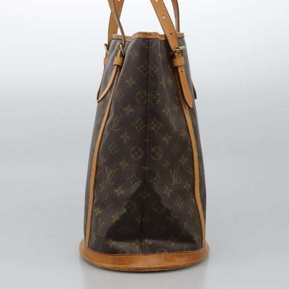 LOUIS VUITTON Monogram Bucket GM Shoulder Bag M42236 LV Auth bs24567
