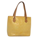 LOUIS VUITTON Monogram Vernis Houston Hand Bag Gris M91053 LV Auth bs24577-1