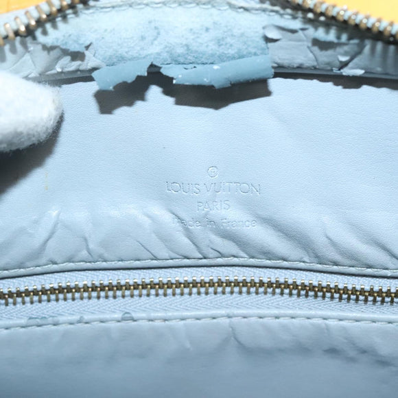 LOUIS VUITTON Monogram Vernis Houston Hand Bag Gris M91053 LV Auth bs24577