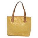 LOUIS VUITTON Monogram Vernis Houston Hand Bag Gris M91053 LV Auth bs24577-13