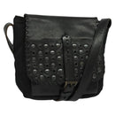 PRADA Shoulder Bag Leather Black Auth bs24581-1