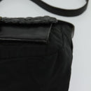 PRADA Shoulder Bag Leather Black Auth bs24581-14
