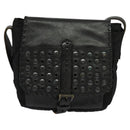 PRADA Shoulder Bag Leather Black Auth bs24581-13