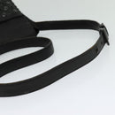 PRADA Shoulder Bag Leather Black Auth bs24581-7