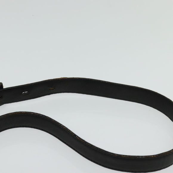 PRADA Shoulder Bag Leather Black Auth bs24581