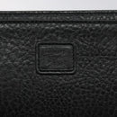 Burberrys Clutch Bag Leather Black Gold Auth bs24582-17