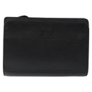 Burberrys Clutch Bag Leather Black Gold Auth bs24582-13