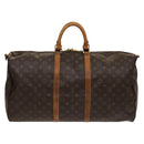 LOUIS VUITTON Monogram Keepall Bandouliere 55 Boston Bag M41414 LV Auth bs24587-2
