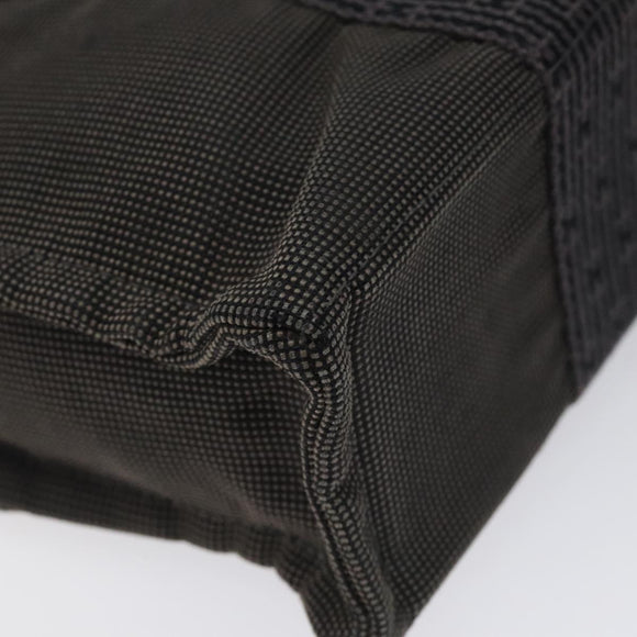 HERMES Her Line PM Tote Bag Canvas Gray Silver Auth bs24608