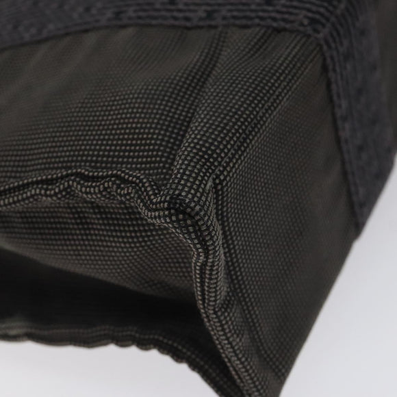 HERMES Her Line PM Tote Bag Canvas Gray Silver Auth bs24608