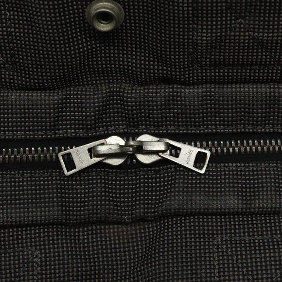 HERMES Her Line PM Tote Bag Canvas Gray Silver Auth bs24608