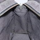 HERMES Her Line PM Tote Bag Canvas Gray Silver Auth bs24608-18