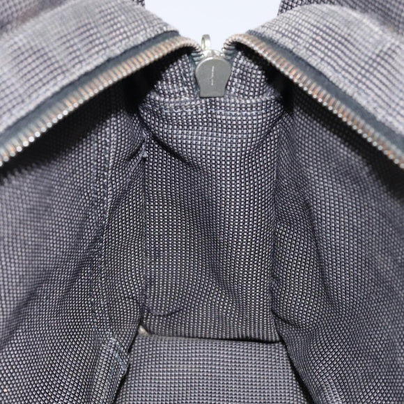 HERMES Her Line PM Tote Bag Canvas Gray Silver Auth bs24608