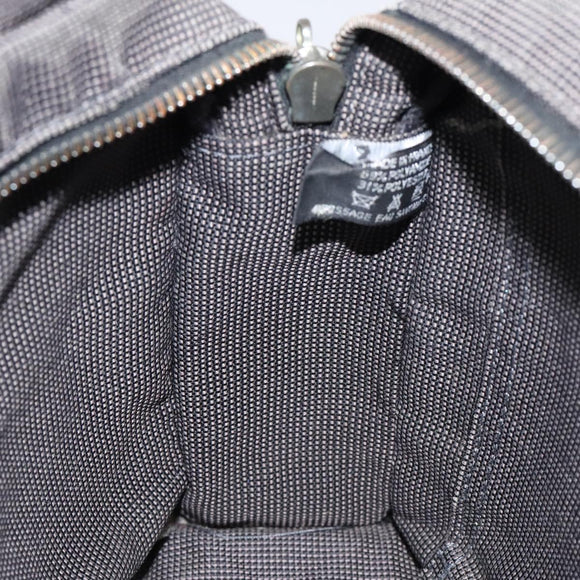 HERMES Her Line PM Tote Bag Canvas Gray Silver Auth bs24608