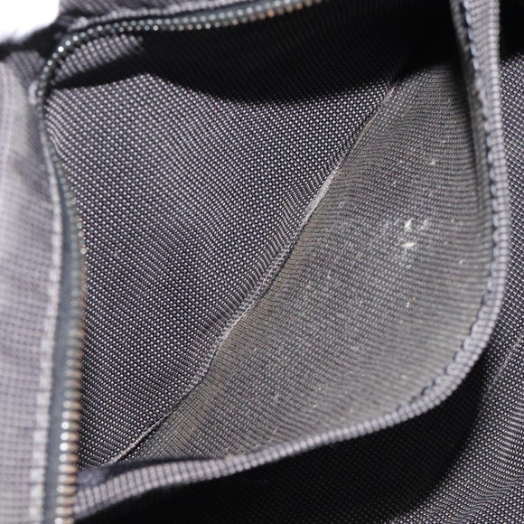 HERMES Her Line PM Tote Bag Canvas Gray Silver Auth bs24608