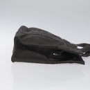 HERMES Her Line PM Tote Bag Canvas Gray Silver Auth bs24608-3