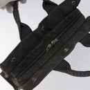 HERMES Her Line PM Tote Bag Canvas Gray Silver Auth bs24608-6