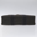 HERMES Her Line PM Tote Bag Canvas Gray Silver Auth bs24608-5