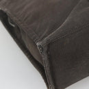 HERMES Her Line MM Tote Bag Canvas Gray Silver Auth bs24609-14