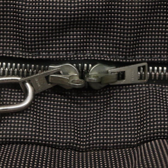 HERMES Her Line MM Tote Bag Canvas Gray Silver Auth bs24609